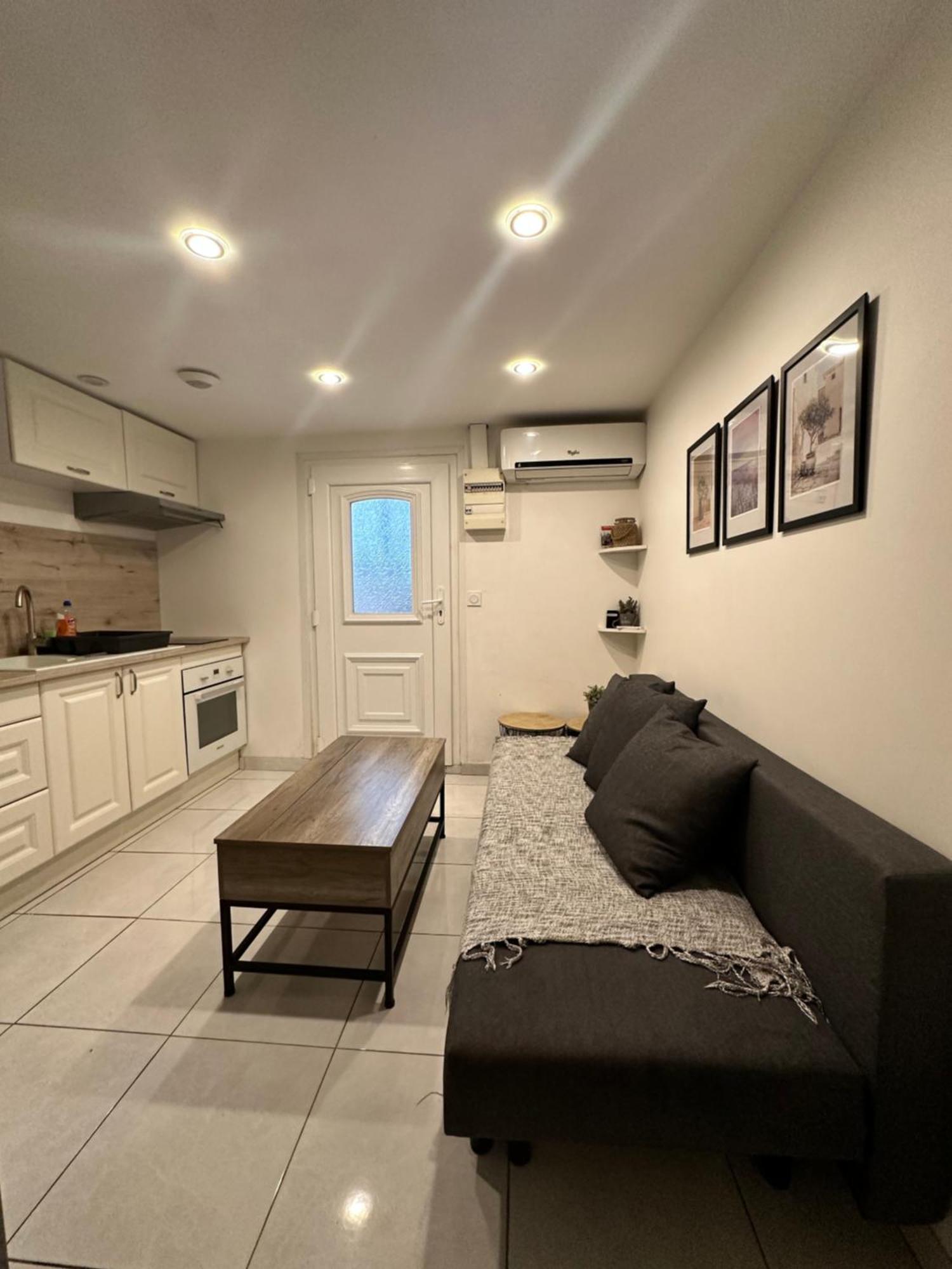 Jolie Appartement Nice Proche Mer Et Aeroport Une Chambre Plus Salon Avec Cuisine Exterior photo